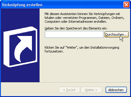 Bild 3: Verknüpfung erstellen